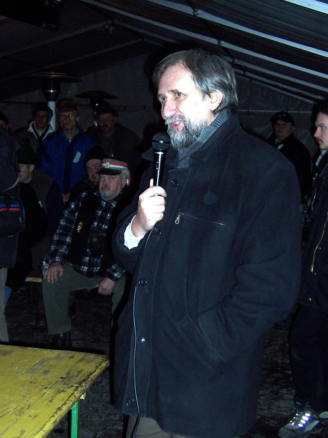 Ángyán József A 2005 ös Gazdatüntetés Idején (fotó: Ács É.)